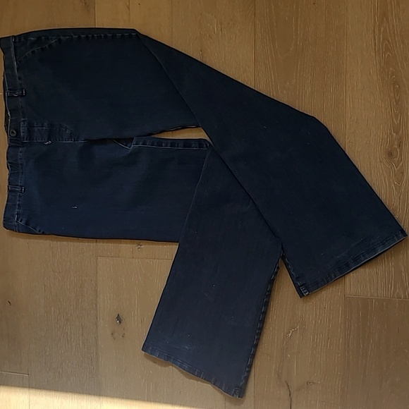 Betabrand Jeans Women's sz 2X Long Pull On Straight Leg Mid Rise Denim Jeans - Picture 2 of 10